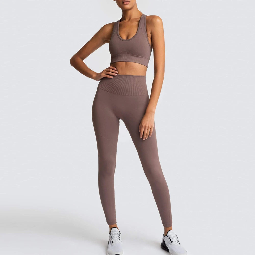 Seamless Yoga Set Gym Active Wear