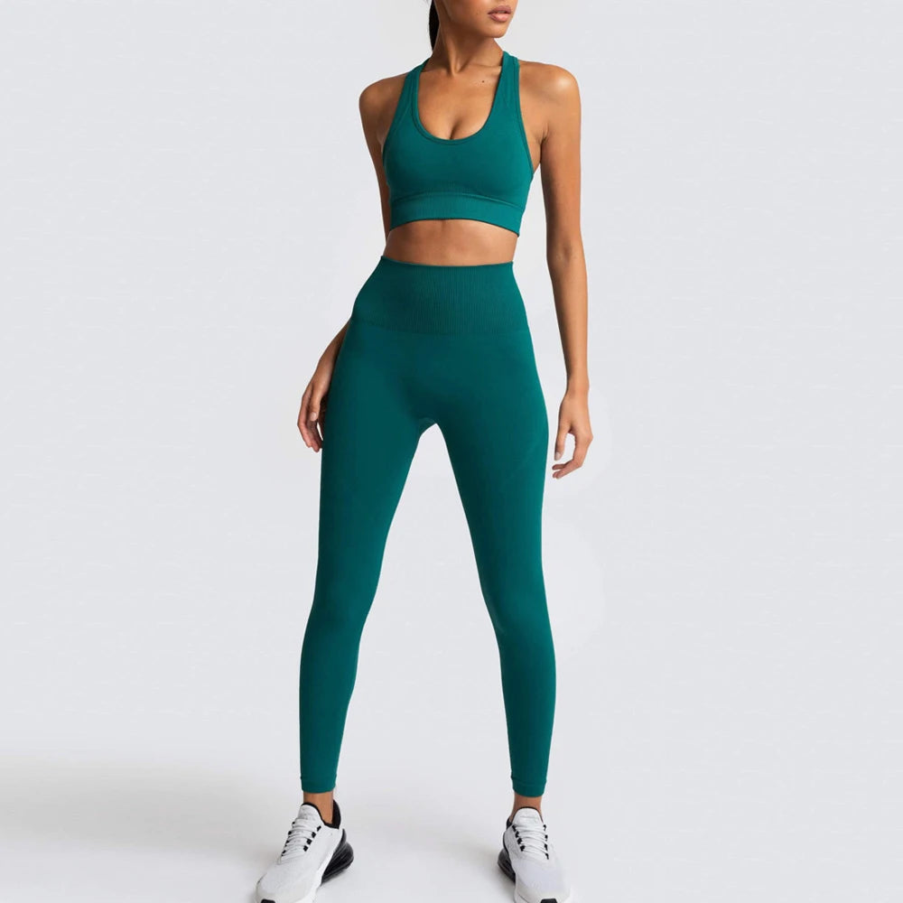 Seamless Yoga Set Gym Active Wear
