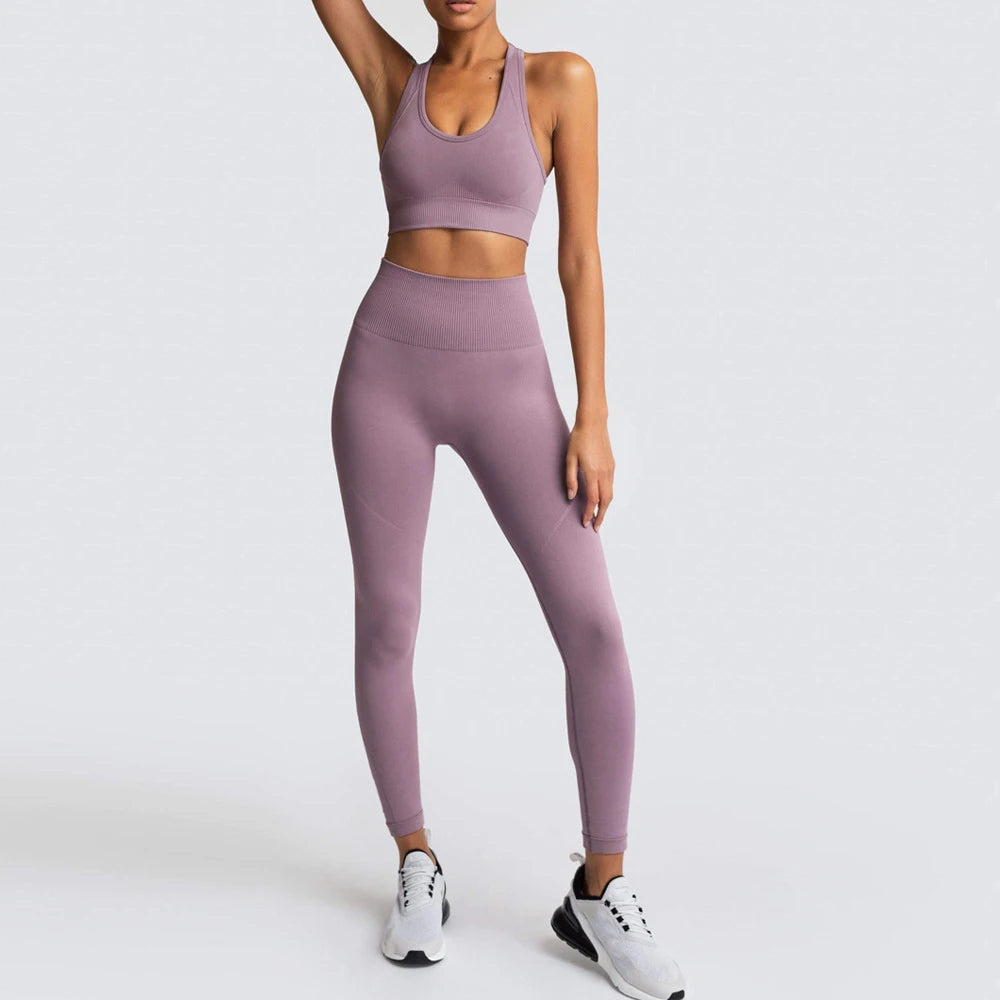 Seamless Yoga Set Gym Active Wear