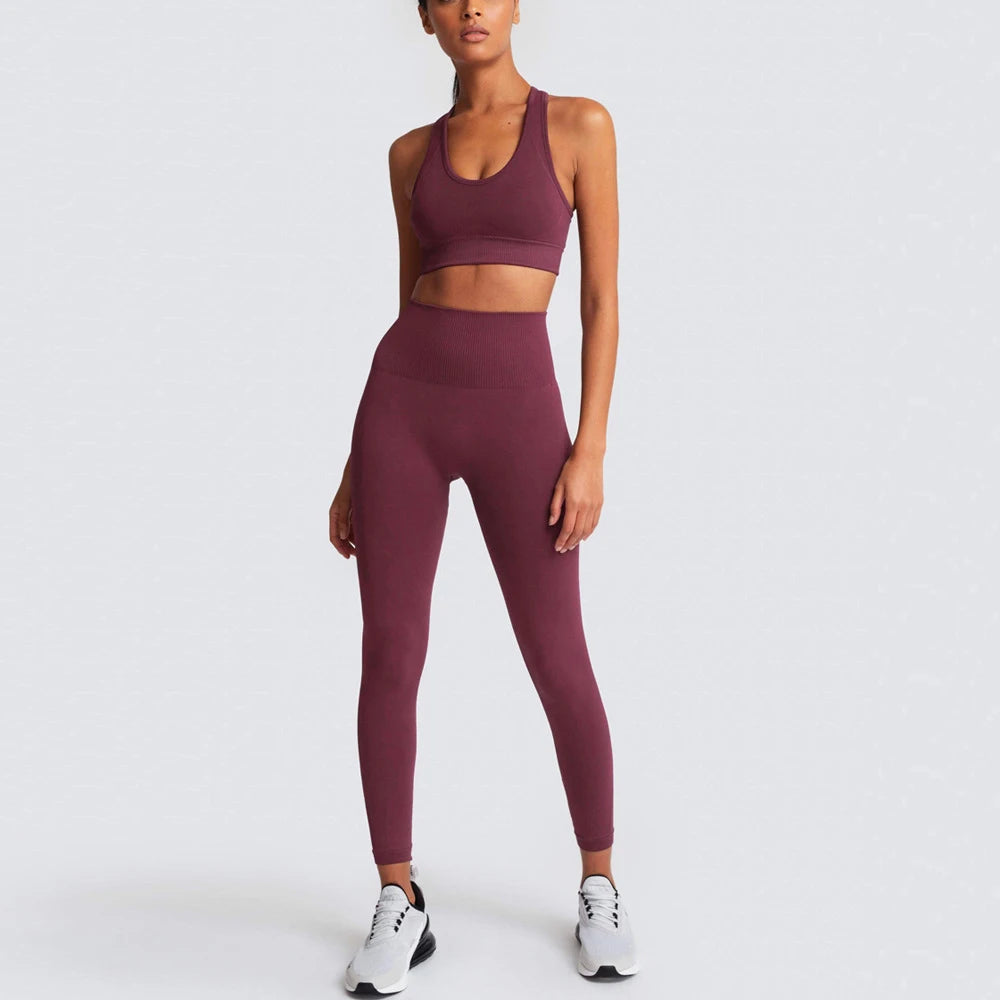 Seamless Yoga Set Gym Active Wear