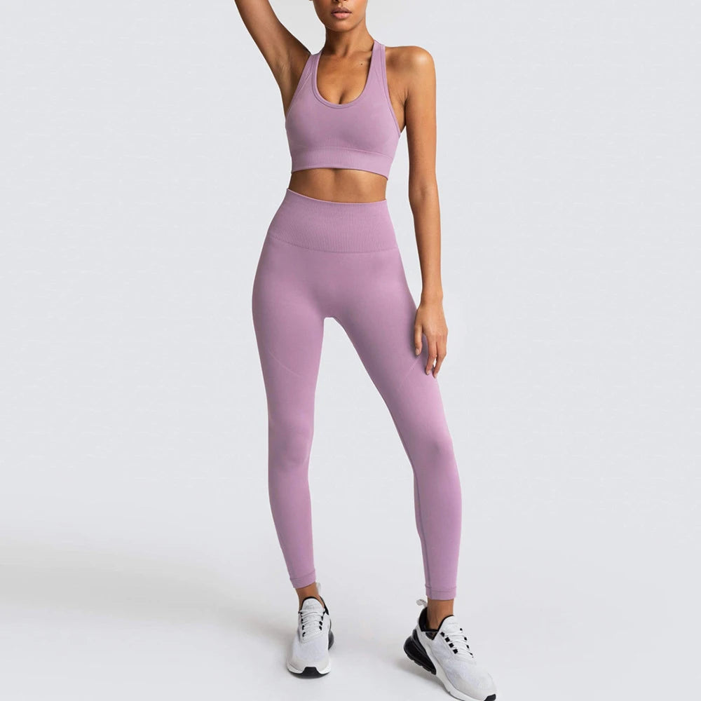 Seamless Yoga Set Gym Active Wear