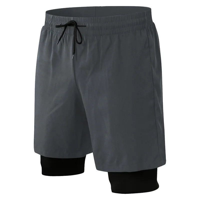 4 Way Stretch Black Sportswear Men's Shorts