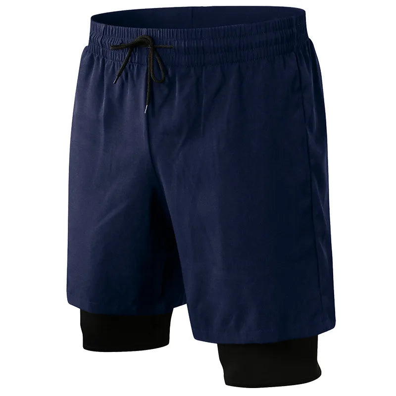 4 Way Stretch Black Sportswear Men's Shorts