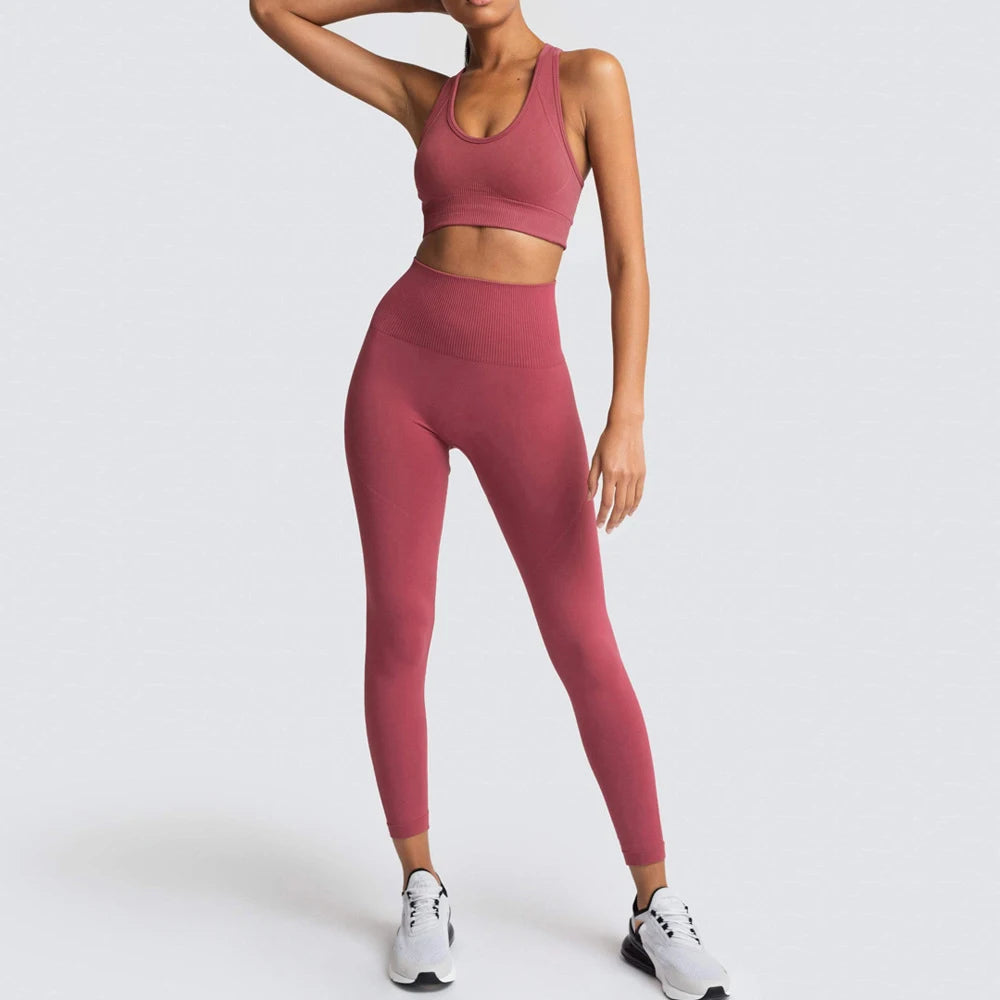 Seamless Yoga Set Gym Active Wear
